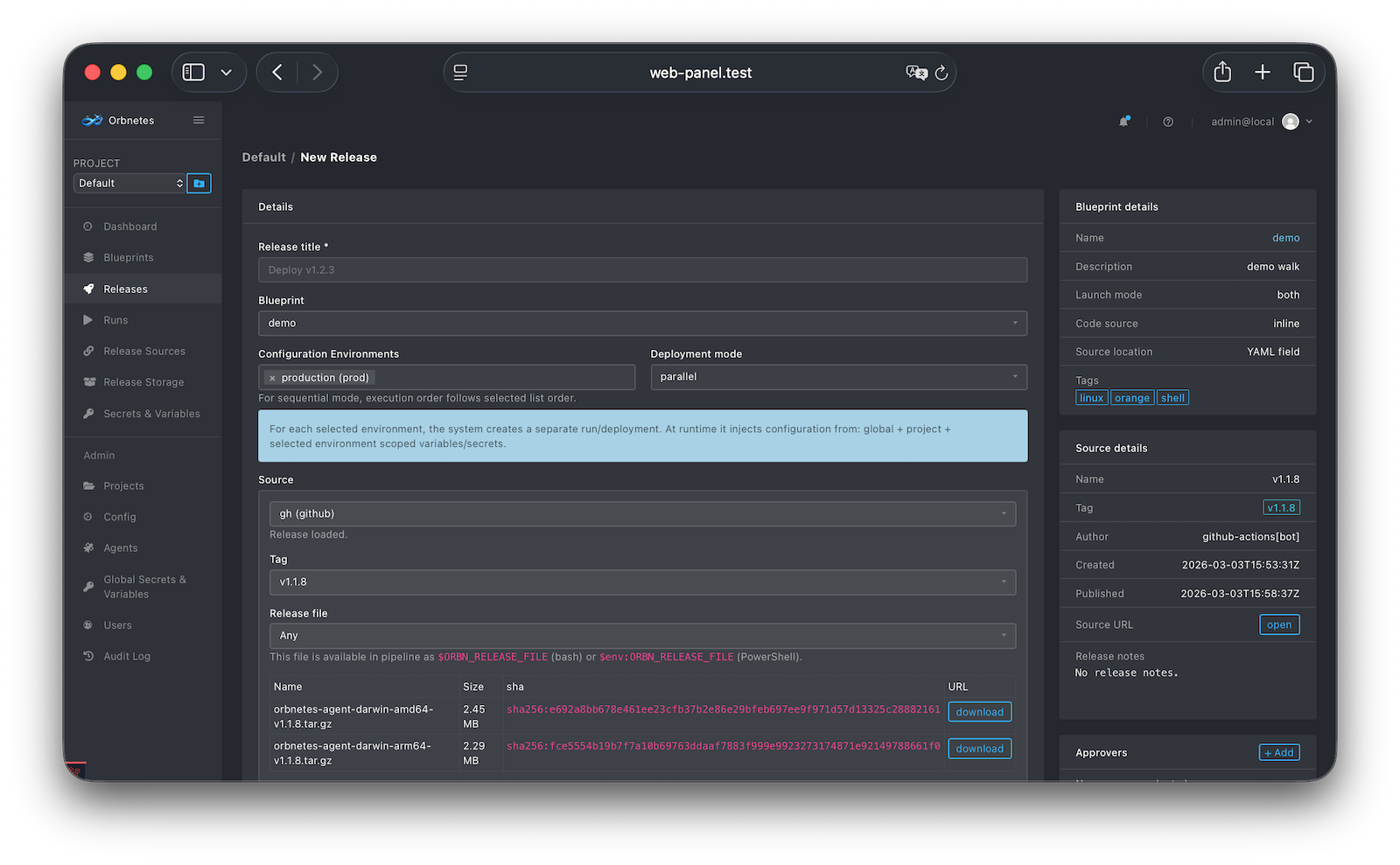 Controlled release execution workflow